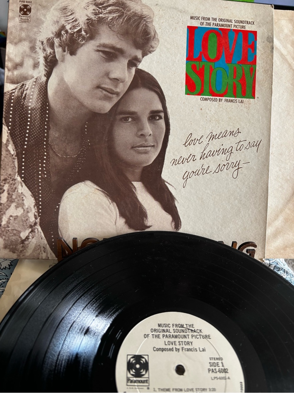 Love Story Original Soundtrack Vinyl Composed by Francis Lai